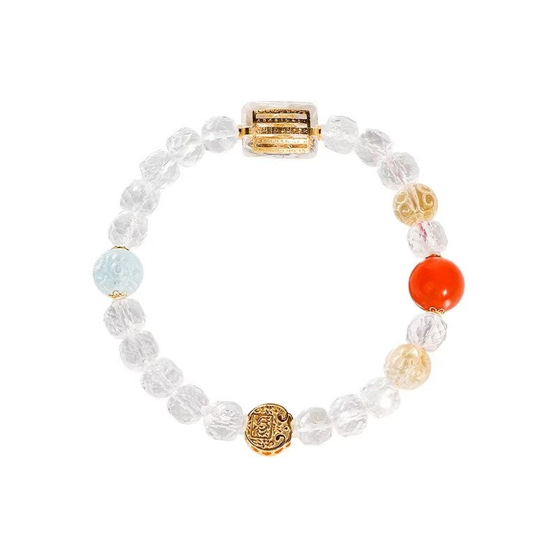 Monica Bracelet Rio Bide Caramel Gemstone Beaded Bracelet Women