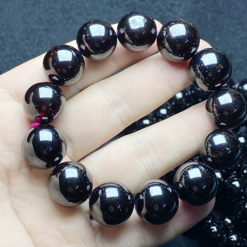 Big MAC natural wine red garnet bracelet Big red crystal jewelry bracelet