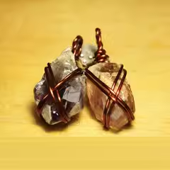 Natural amethyst raw stone pendant necklace